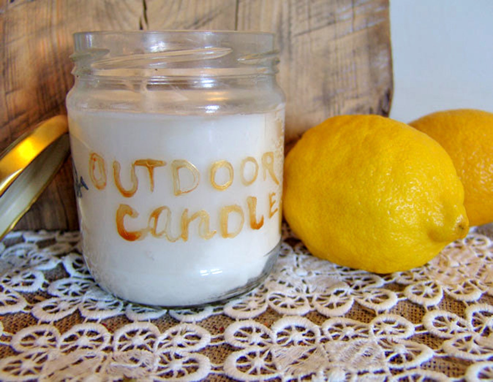 Camping Candle. Mosquito Candle. Citronella Candle. Organic Candle