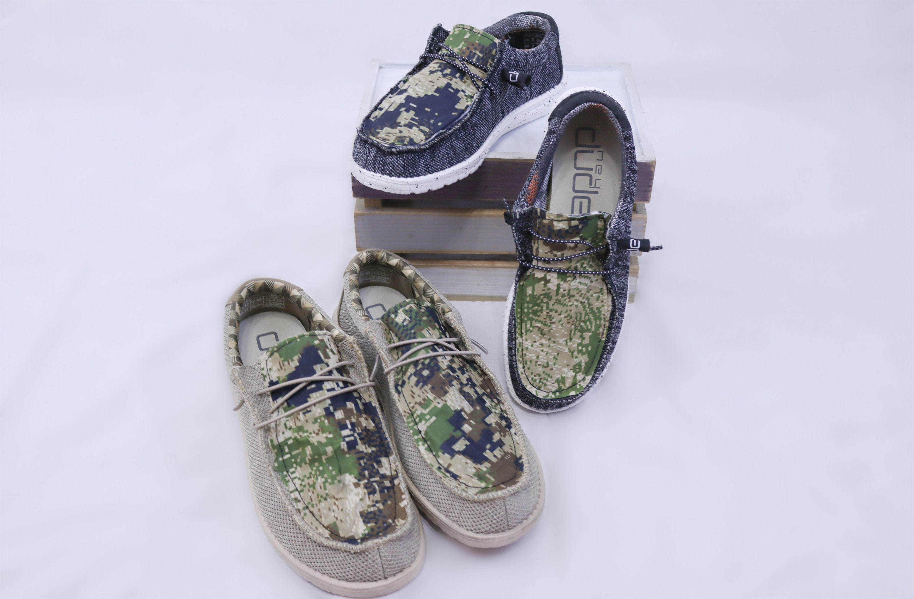 PREORDER Camo Hey Dudes Etsy