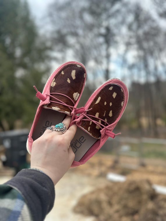 Cowhide Cow Print Hey Dudes Hey Dude Wendy Size Cow Hide