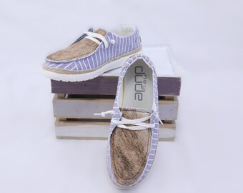 Ready to ship Cowhide Boat Shoes