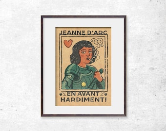 Joan of Arc Print, Maid of Orleans Print