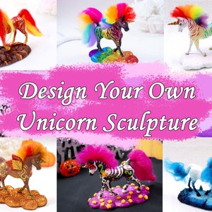 Design your own Unicorn Sculpture | Horse Sculpture | Custom Unicorn Sculpture | Personalised Sculpture | Made to order