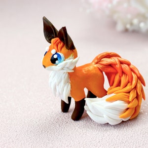 Polymer Clay Fox Sculpture
