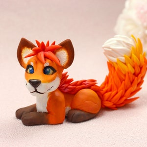 Fox Sculpture | Polymer clay sculpture | Fox Creature | Fox Figurine