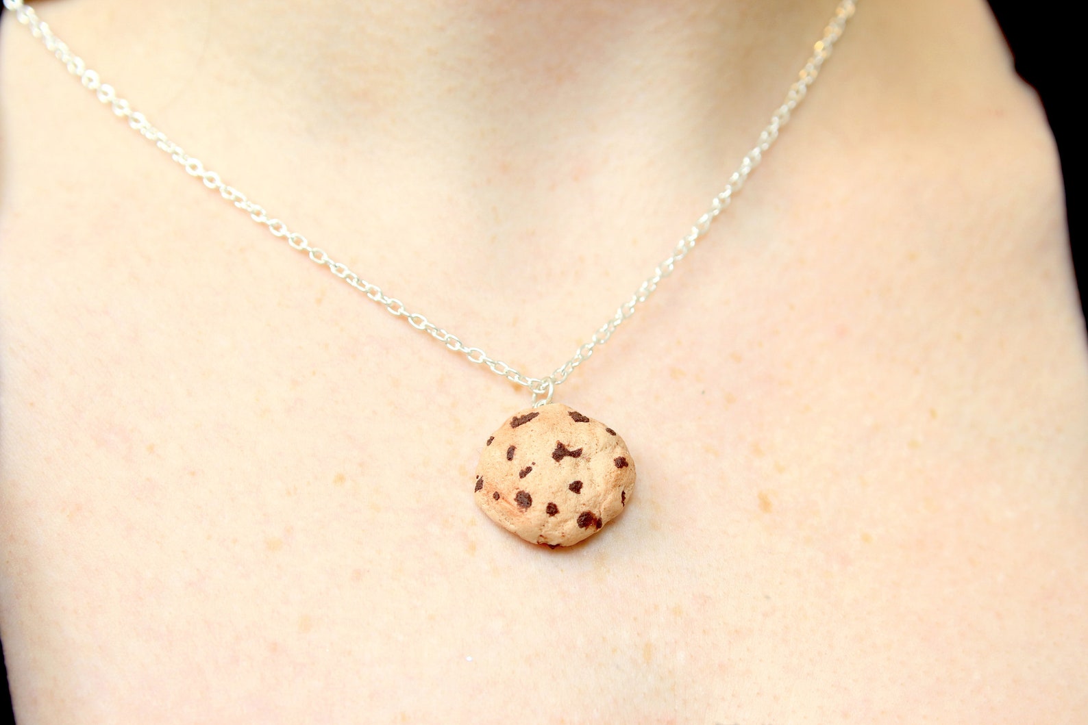 Cookie Jewellery Set Food Jewellery Chocolate Chip Cookie Necklace