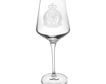 Royal Irish Regiment Infinity wine glass