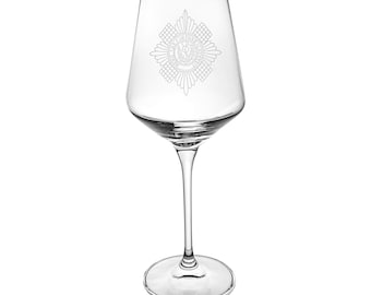 Scots Guards Infinity wine glass