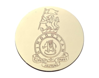 Duke of Wellington's engraved gilt blazer button