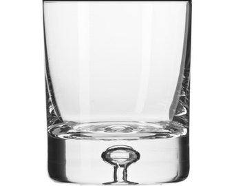 RAF Station LEEMING Bubble Base Whisky / Juice Glass