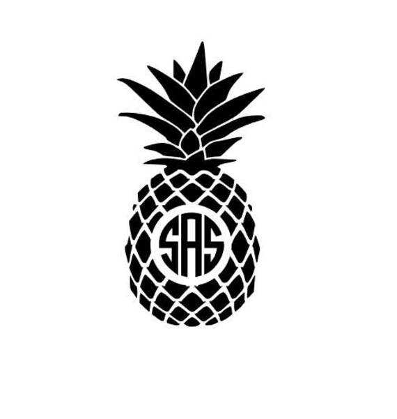 Download Pineapple Monogram Pineapple Decal Monogram Pineapple | Etsy