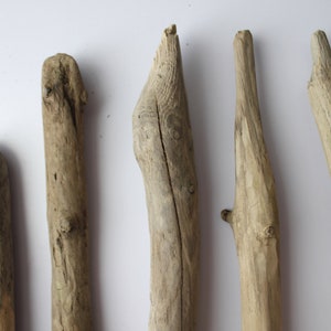 May include: Five pieces of driftwood of varying sizes and shapes, all with a natural, weathered gray finish.