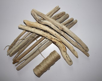 11 Rustic wall decoration 11"..13",mini macrame wall hanging,DriftWood,Jewelry Holder, Display,Driftwood,Jewelry Organizer,Wall Hook.PK-27