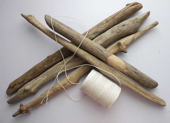5 thick DriftWood,Rustic wall decoration 16"-22",macrame wall hanging,Jewelry Holder,Display,Driftwood,Jewelry Organizer,Wall Hook NrPK-10