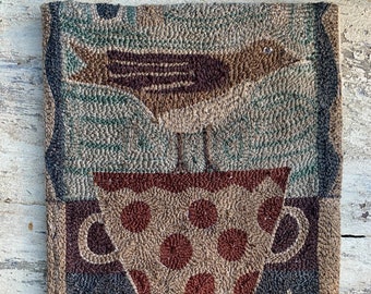 Polka Dot Perch - Needlepunch PATTERN - PDF version