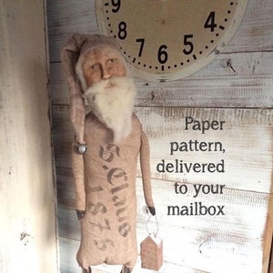 S. Claus - PATTERN- The paper version, delivered to your mailbox