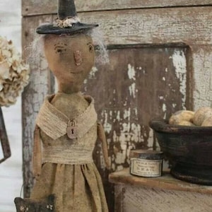 Sister Sarah - E-PATTERN - Wzór na stojącą lalkę autorstwa Cinnamon Creek Folk Art