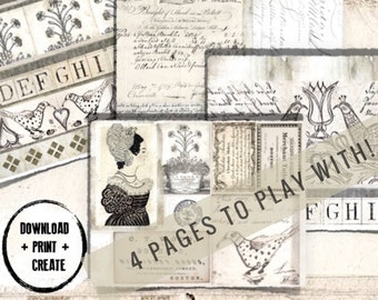 Simple Pleasures PRINTABLE PAGES - Instant Download