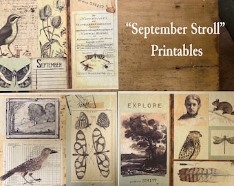 September Stroll  Printables - Instant Download