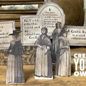 Wise Women Printables  - INSTANT DOWNLOAD - Paper Dolls