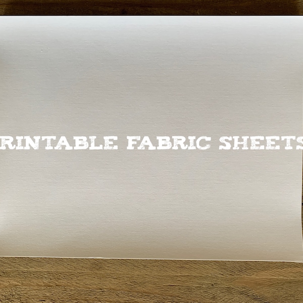 Printable Cotton Fabric Sheets  ~  Three  8 1/2'' x 11'' sheets