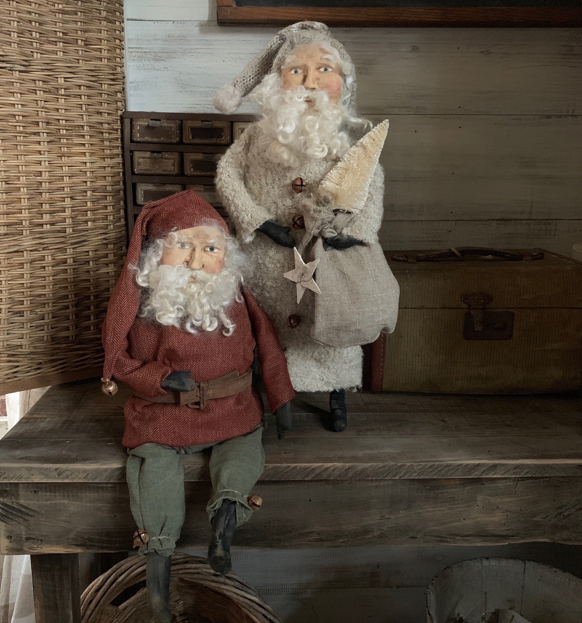 Santas by Donna ビンテージ サンタクロース人形 ハンドメイド Santas by Donna ビンテージ サンタクロース人形 ハンドメイド - メルカリ