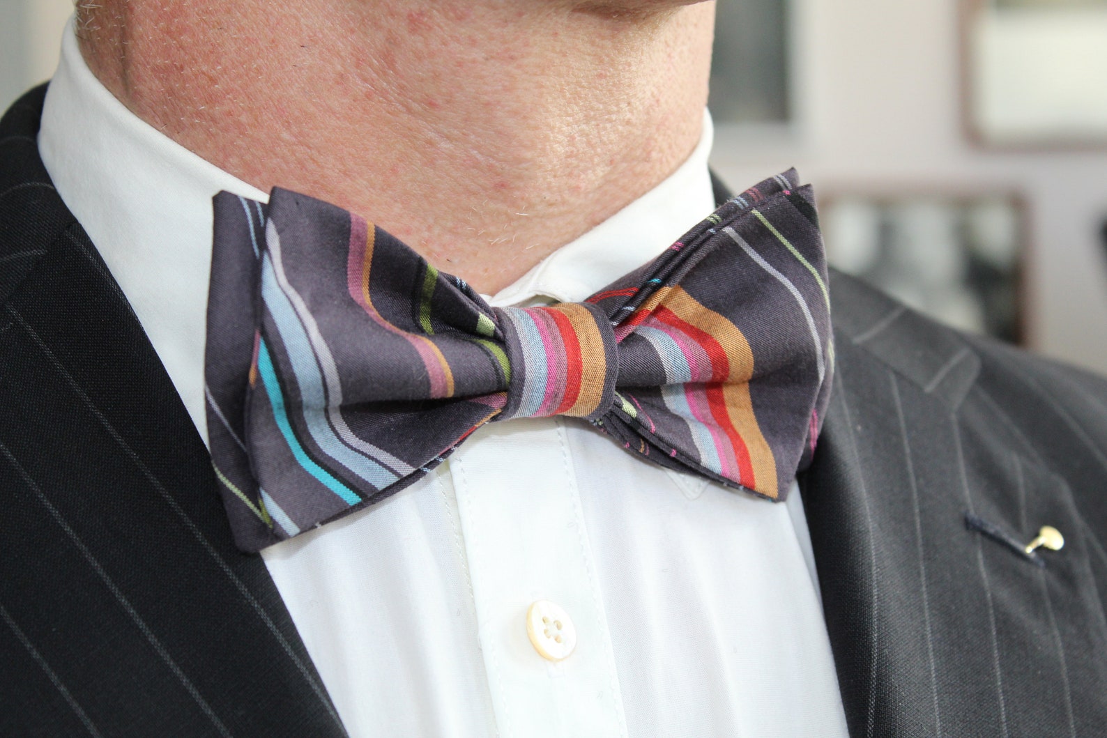 Custom Bowtie Gentleman's Bow Tie Everyday Pre Tie | Etsy