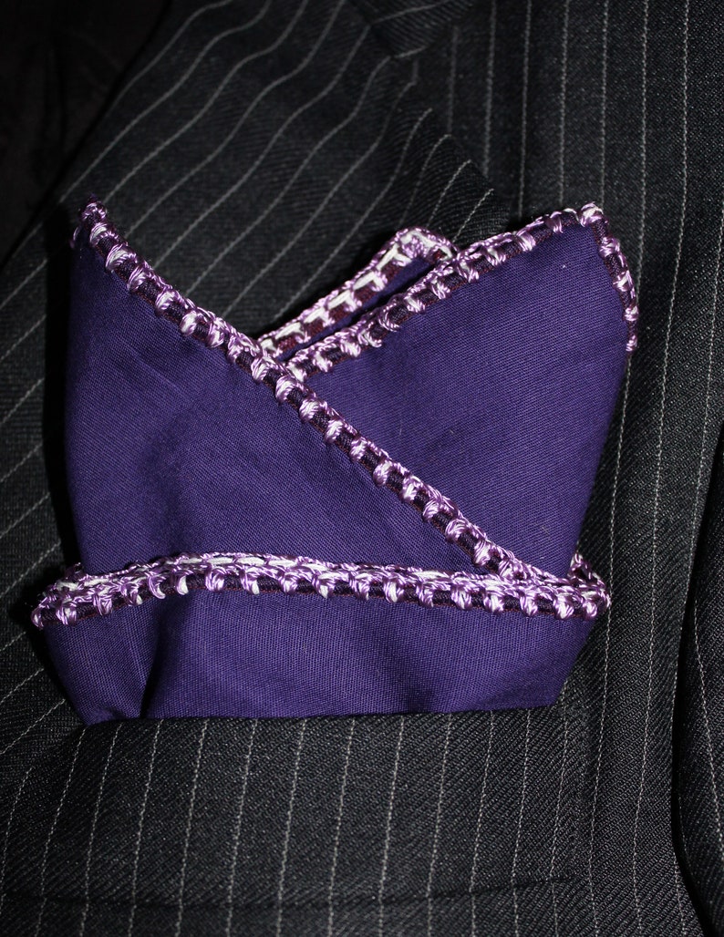 Custom Crochet Handkerchief Gentleman gift Groomsmen hanky Crochet pocket square DDBESPOKESTUDIO Suit Pocket Square Men/'s Handkerchief