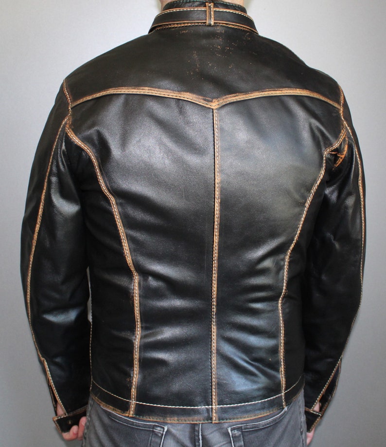 Everyday Men's Leather Jacket Custom Leather Jacket | Etsy