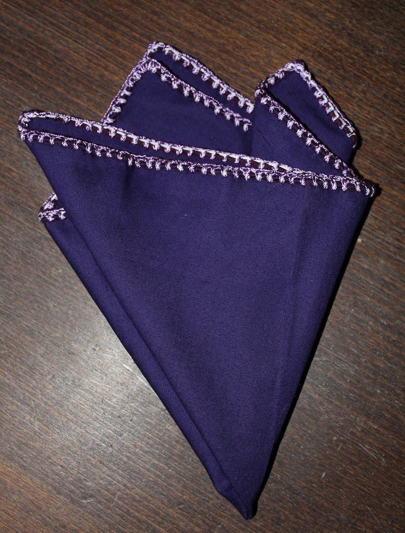 Custom Crochet Handkerchief Gentleman gift Groomsmen hanky Crochet pocket square DDBESPOKESTUDIO Suit Pocket Square Men/'s Handkerchief