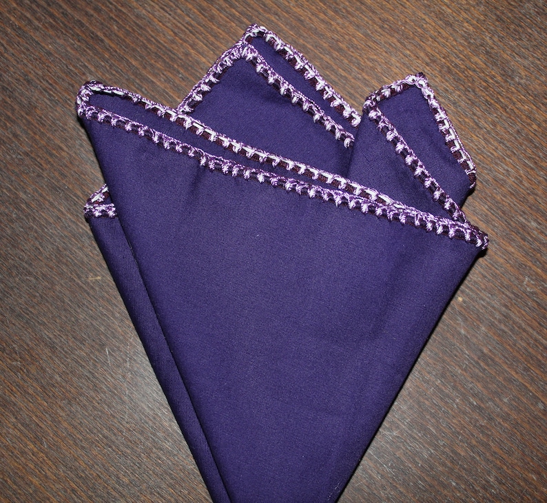 Custom Crochet Handkerchief Gentleman gift Groomsmen hanky Crochet pocket square DDBESPOKESTUDIO Suit Pocket Square Men/'s Handkerchief