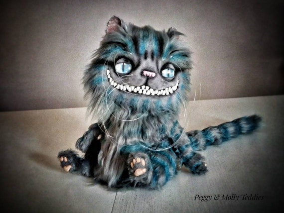 blue cheshire cat stuffed animal