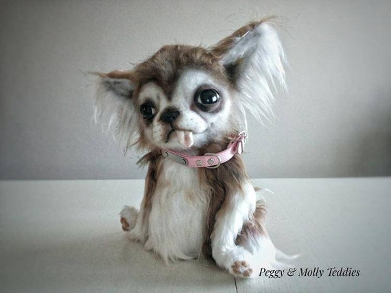 Custom Artist Teddy Long Haired Chihuahua Dog Memorial Puppy Etsy