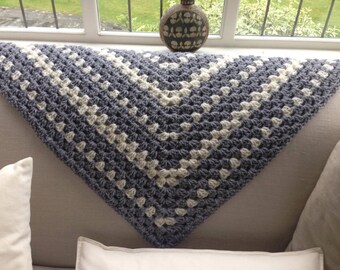Handmade crochet shawl.  Boho shawl.  Home Deco