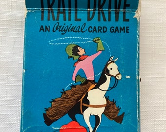 Vintage “Trail Ride” Cowboy Card Game