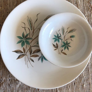 Vintage Canadian Wheat by Georgian China Various Pieces Sold Separately Plates, Berry Bowls