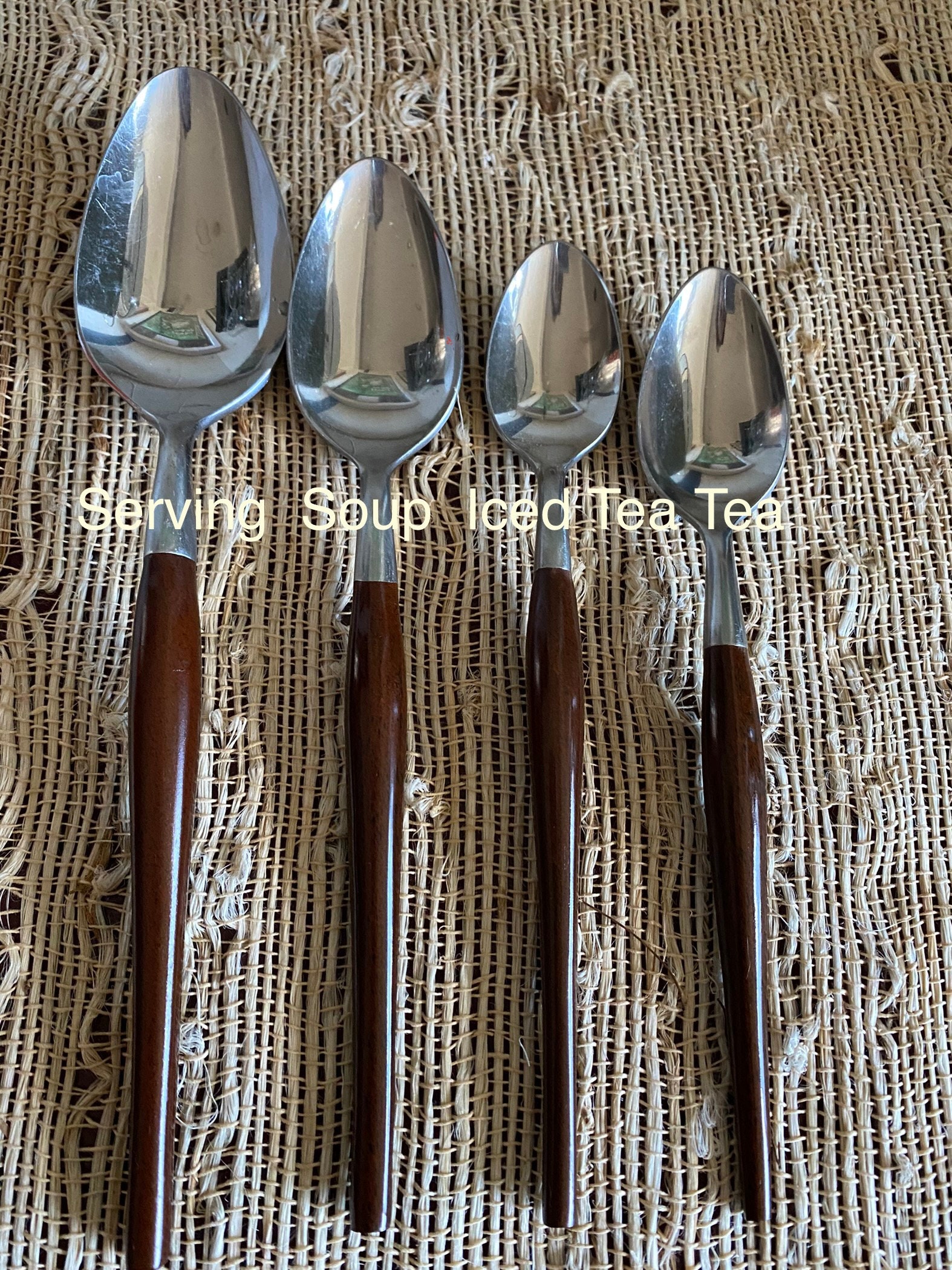 Vintage Mid Century Danish Modern Stainless Steel Flatware Made in