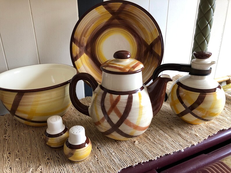 Vintage California Pottery Vernonware Vernon Kilns Organdie Etsy.de