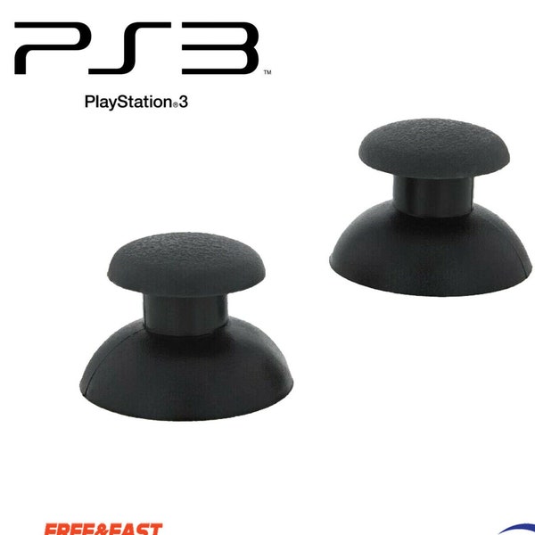 OEM Quality Analog Replacement Thumbsticks Grips Covers Sony PS3 Analog Controllers - Black