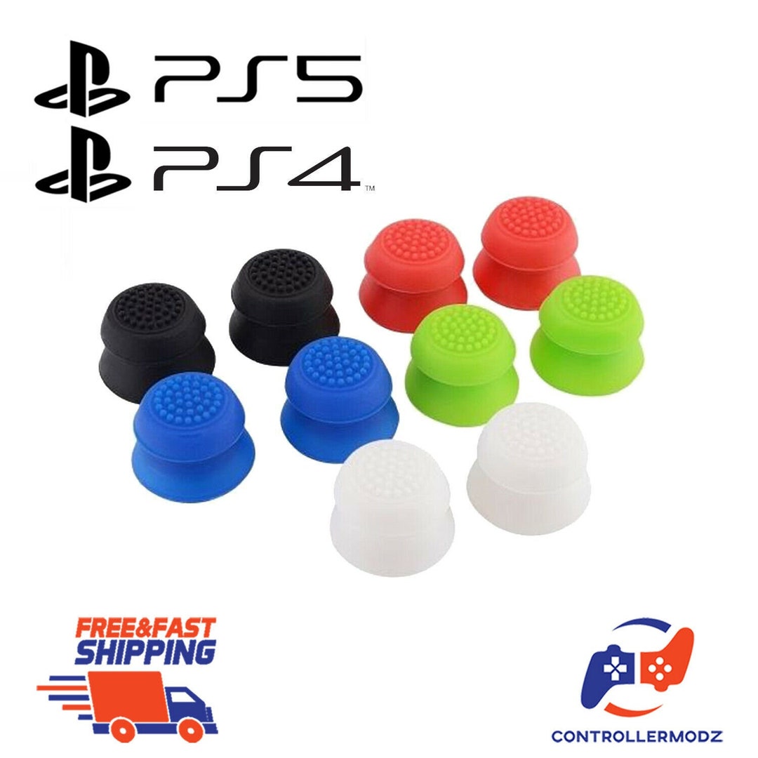 for PS5 PS4 PS3 Xbox 360 Xbox One Switch Pro Wii u Controller Silicone  Thumb Grip Cap Joystick Thumbstick (#J) 
