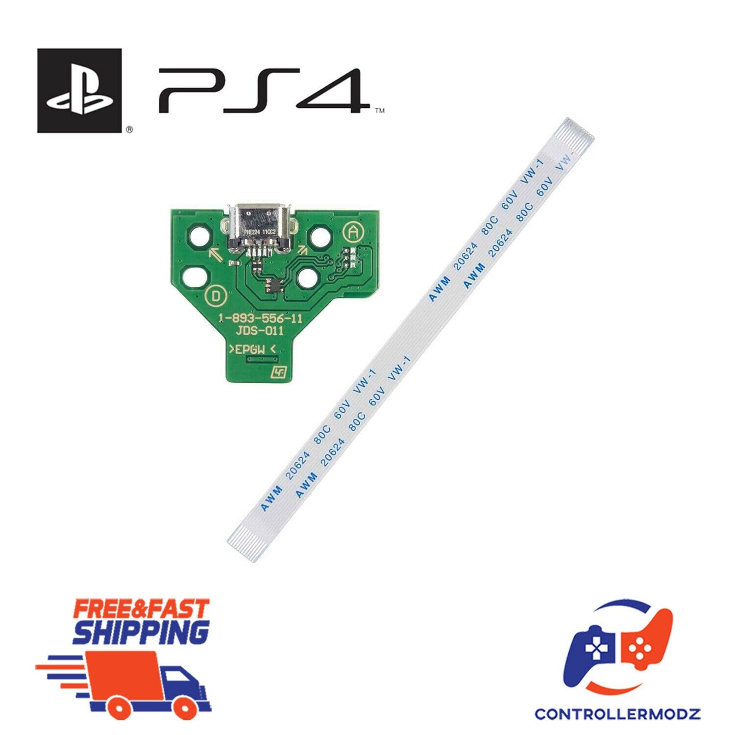 PS4 Controller USB Charging Socket Circuit Board for - Etsy