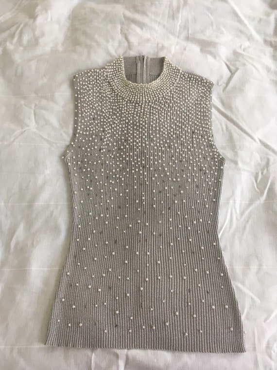 Pearl Sleeveless Turtleneck