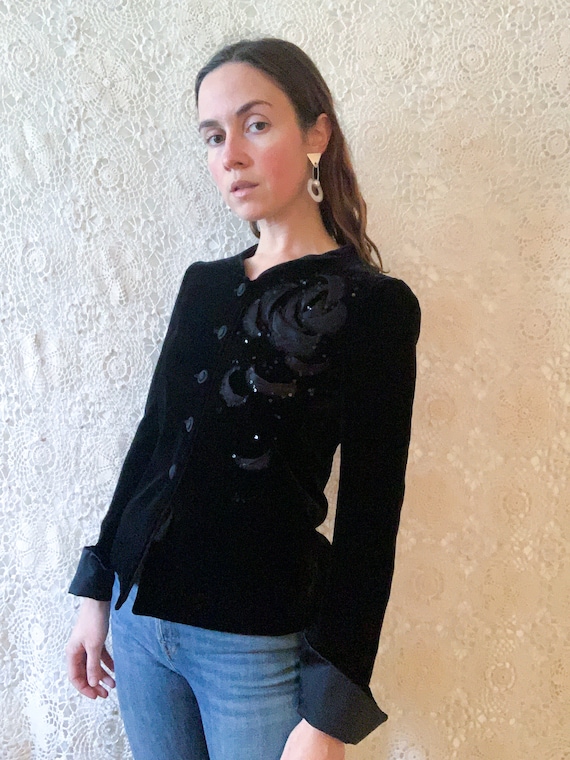 Armani Collezioni Velvet Jacket / size XS