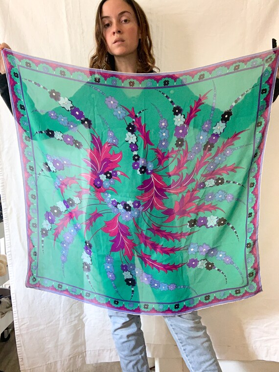 Pucci Silk Chiffon Scarf