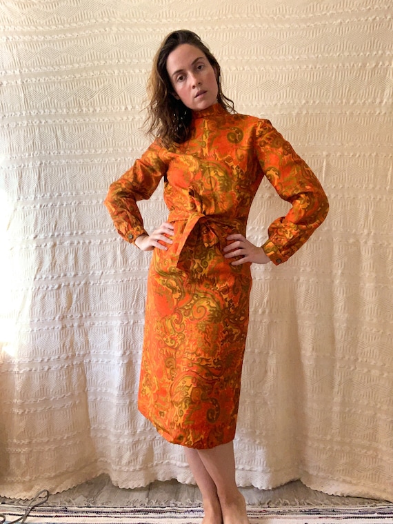 Psychedelic 60's Dress - image 1