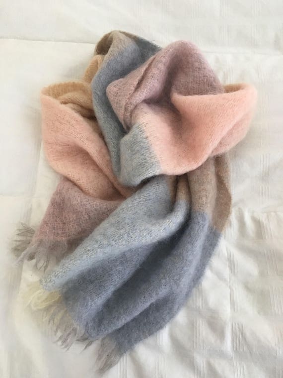 Pastel Mohair Shawl