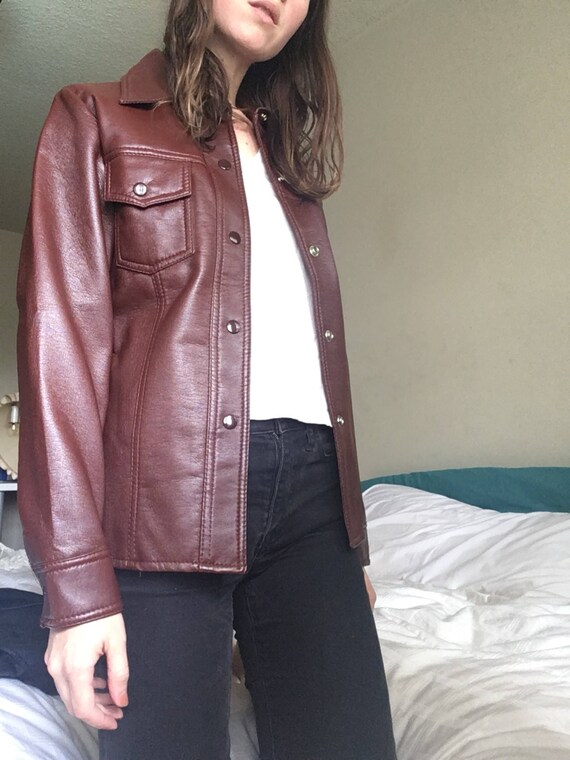 70s Vegan Leather Jacket