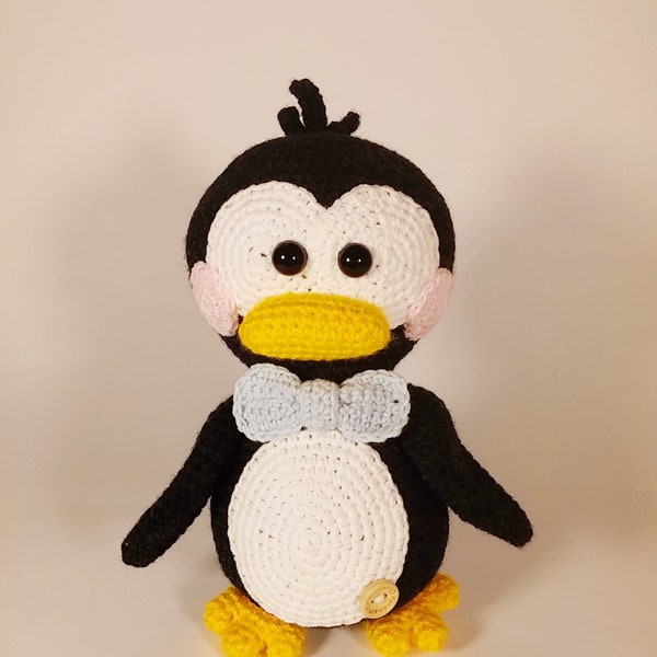 Penguin amigurumi handcrafted toy