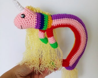 Lady Rainicorn Adventure Time homemade crocheted toy