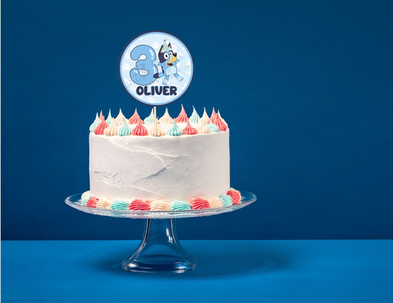 Printable Custom Bluey Cake Topper - Etsy