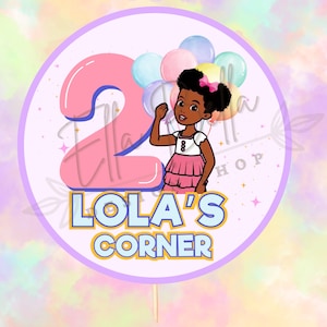 Gracie&#39;s Corner Inspired Printable Cake Topper | Birthday Decoration
